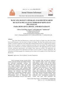 Jurnal Sistem Informasi - Jurnal STIKOM