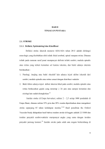 BAB II TINJAUAN PUSTAKA 2.1. STROKE 2.1.1