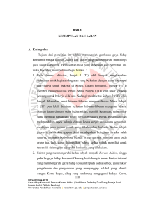 BAB V KESIMPULAN DAN SARAN A. Kesimpulan