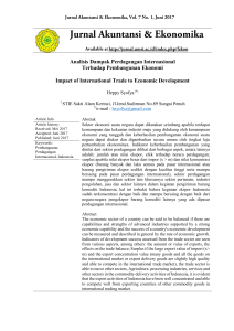 Analisis Dampak Perdagangan Internasional