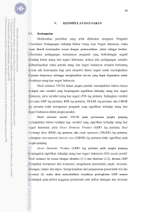 V. KESIMPULAN DAN SARAN 5.1. Kesimpulan