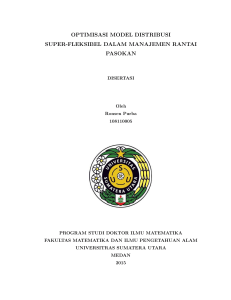 optimisasi model distribusi super-fleksibel dalam manajemen rantai