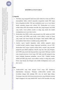 KESIMPULAN DAN SARAN Kesimpulan 1