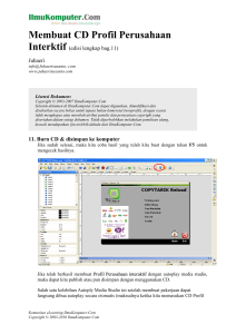 Membuat CD Profil Perusahaan