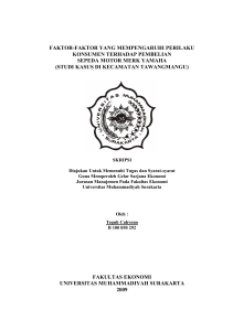 faktor-faktor yang mempengaruhi perilaku konsumen terhadap