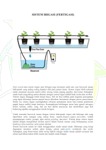 sistem irigasi (fertigasi) - Republik Hidroponik Palembang