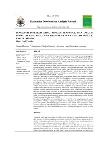 Economics Development Analysis Journal