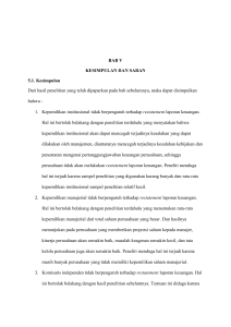 BAB V KESIMPULAN DAN SARAN 5.1. Kesimpulan Dari hasil
