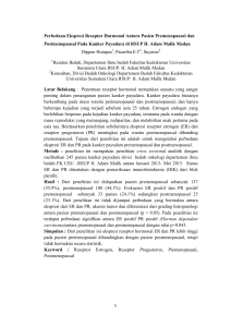 x Perbedaan Ekspresi Reseptor Hormonal Antara Pasien