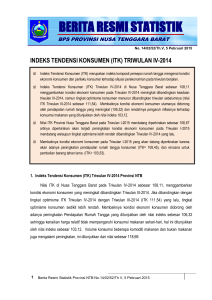 berita resmi statistik - BPS NTB