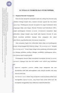 ii. tinjauan teoritis dan studi empirik