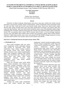 ANALISIS FUNDAMENTAL INTERNAL UNTUK