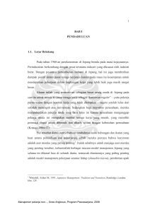 1 BAB I PENDAHULUAN 1.1. Latar Belakang Pada tahun 1960