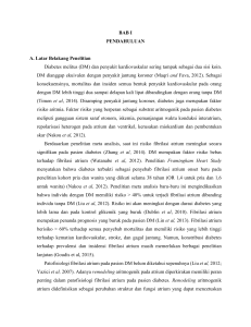 BAB I PENDAHULUAN A. Latar Belakang Penelitian Diabetes