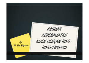 ASKEP HIPO-HIPERTHYROID