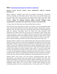 Buku: Assessing Fiscal Space for Health in Indonesia