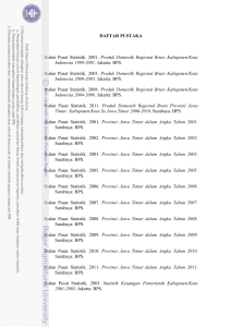 DAFTAR PUSTAKA Badan Pusat Statistik. 2001