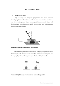 BAB 2 LANDASAN TEORI 2.1 Self Balancing Robot Self balancing