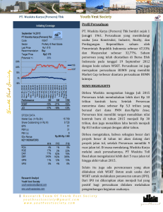 Profil Perusahaan PT. Waskita Karya (Persero) Tbk berdiri sejak 1