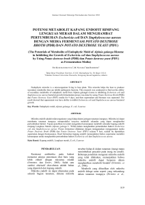 POTENSI METABOLIT KAPANG ENDOFIT RIMPANG LENGKUAS