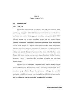 BAB II TINJAUAN PUSTAKA 2.1 Landasan Teori 2.1.1 Arus Kas