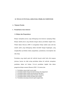 11 II. TINJAUAN PUSTAKA, KERANGKA PIKIR, DAN HIPOTESIS A