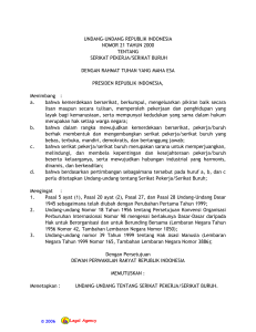 undang-undang republik indonesia nomor 21 tahun 2000 tentang