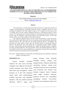 analisis perbandingan laba dan deviden dalam memprediksi