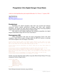 Pengolahan Citra Digital Dengan Visual Basic