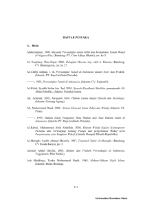 111 DAFTAR PUSTAKA A. Buku Abdurrahman, 1990, Masalah