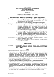 kep. 49/men/2004 tentang ketentuan struktur dan skala