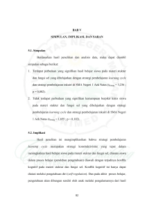 BAB V SIMPULAN, IMPLIKASI, DAN SARAN 5.1. Simpulan