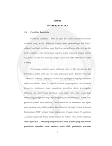 7 BAB II TINJAUAN PUSTAKA 2.1. Penelitian Terdahulu Penelitian