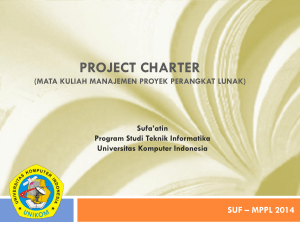 project charter - Repository UNIKOM