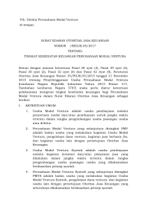 Yth. Direksi Perusahaan Modal Ventura di tempat. SURAT EDARAN