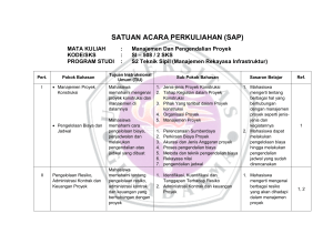 satuan acara perkuliahan (sap)