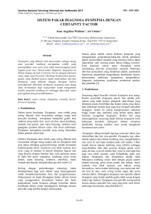 sistem pakar diagnosa dyspepsia dengan certainty factor