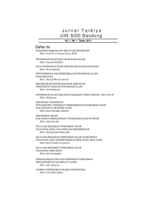 Jurnal Tarbiya 1 Prof. Dr. H. Sanusi Uwes