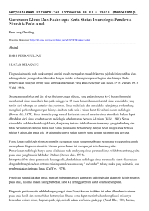 Gambaran Klinis Dan Radiologis Serta Status