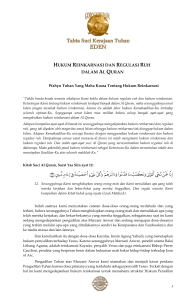 hukum reinkarnasi dan regulasi ruh dalam al quran