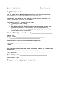 (Insert School Letterhead) (Bahasa Indonesia) Yang terhormat para