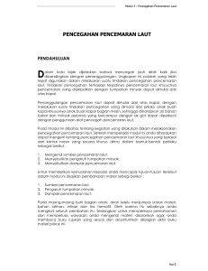 pencegahan pencemaran laut