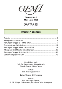 DAFTAR ISI - Gereja Kristus Yesus