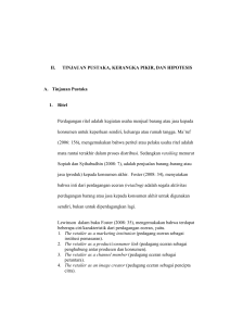 II. TINJAUAN PUSTAKA, KERANGKA PIKIR, DAN HIPOTESIS A