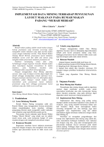 implementasi data mining terhadap penyusunan layout