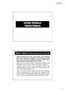 SISTEM OPERASI TERDISTRIBUSI