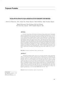 Tinjauan Pustaka TERAPI DAPSON PADA DERMATITIS