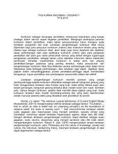 resume 3, Landasan kurikulum