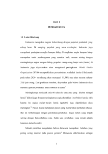 BAB I PENDAHULUAN 1.1 Latar Belakang Indonesia