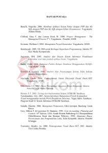 DAFTAR PUSTAKA Bunafit, Nugroho. 2006. Membuat Aplikasi